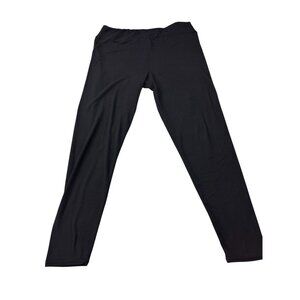 Black Womens Leggings Large/X-Large Polyester Spandex Blend
